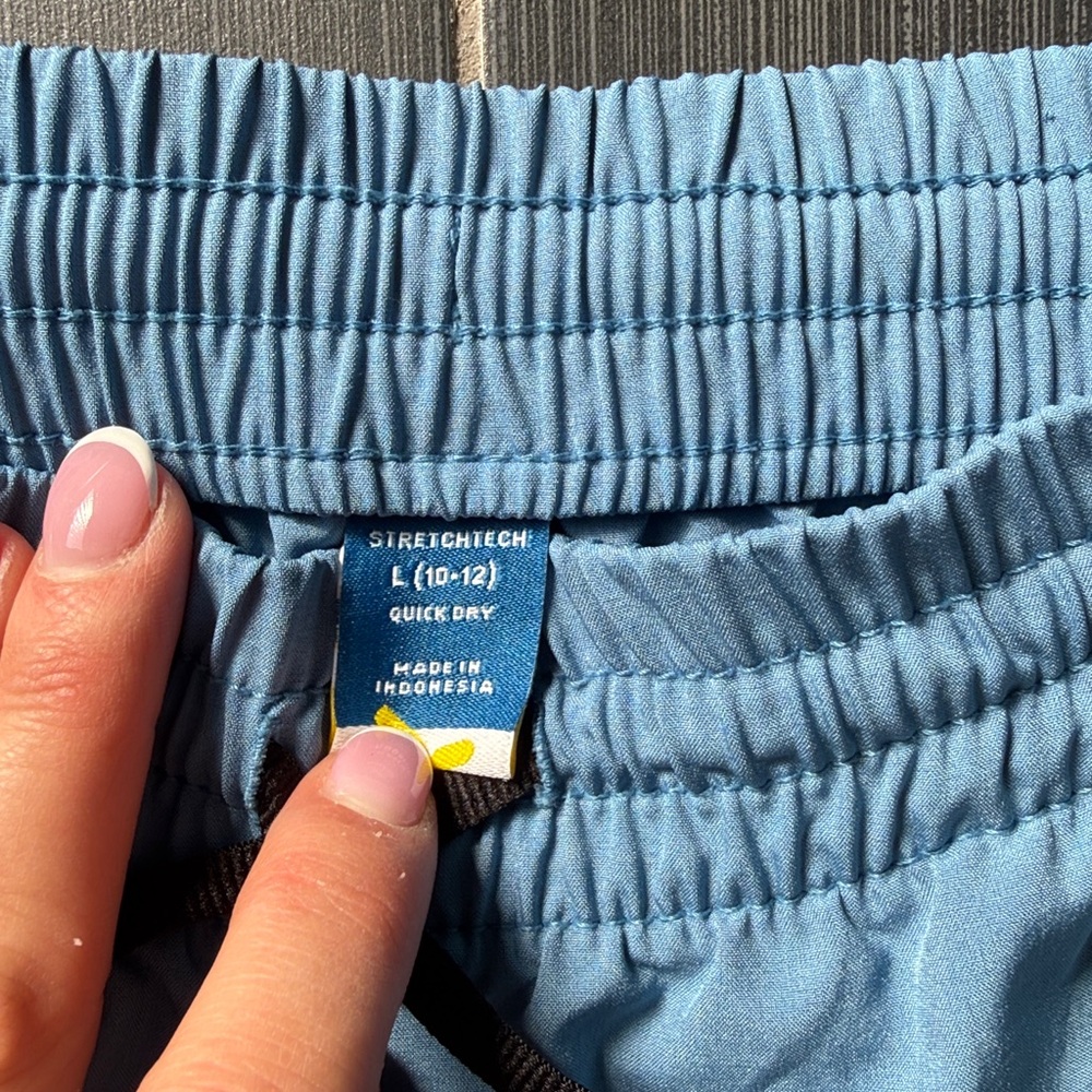 Blue Drawstring Shorts - Picture 2 of 4